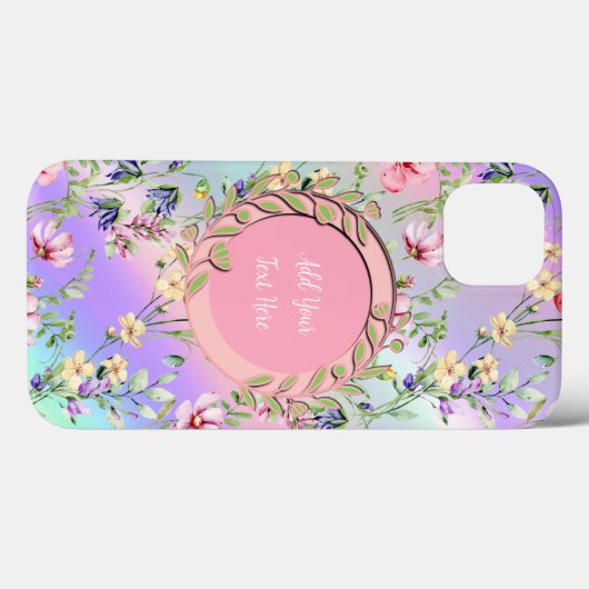 Eleganter Blumenrahmen: für jeden Anlass Case-Mate iPhone Hülle (Rückseite (Horizontal))