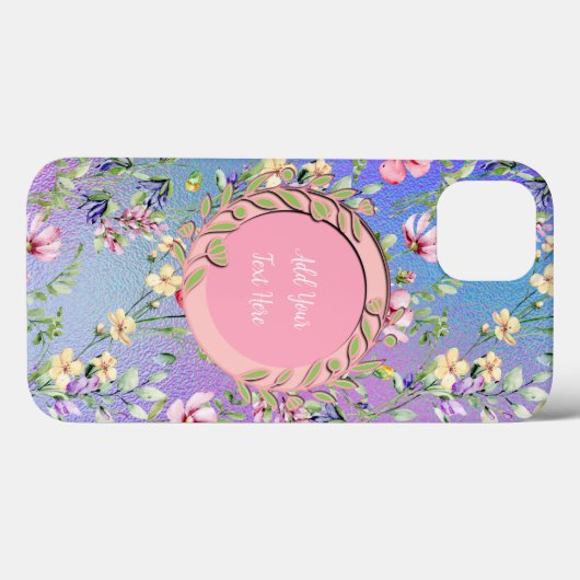 Eleganter Blumenrahmen: für jeden Anlass Case-Mate iPhone Hülle (Rückseite (Horizontal))