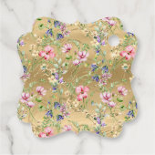 Eleganter Blumenrahmen: für jeden Anlass Geschenkanhänger (Rückseite)