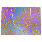 Eleganter Blumenrahmen: für jeden Anlass Große Geschenktüte (Rückseite)