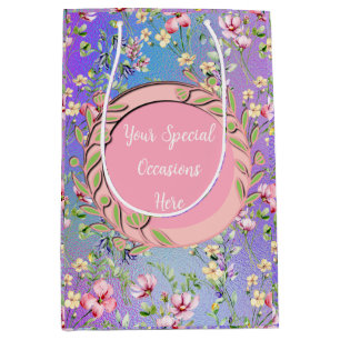 Eleganter Blumenrahmen: für jeden Anlass Mittlere Geschenktüte