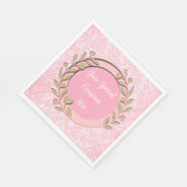 Eleganter Blumenrahmen: für jeden Anlass Serviette (Ecke)