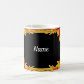Eleganter Blumenrahmen Kaffeetasse (Mittel)
