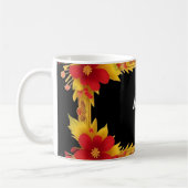 Eleganter Blumenrahmen Kaffeetasse (Links)