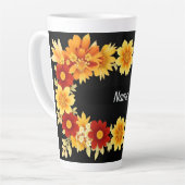 Eleganter Blumenrahmen Milchtasse (Linke Ecke)