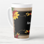 Eleganter Blumenrahmen Milchtasse (Linke Ecke)