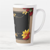 Eleganter Blumenrahmen Milchtasse (Rechts)