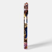 Eleganter Blumenrahmen mit goldenem Buchstaben A Case-Mate iPhone Hülle (Rückseite / Rechts)