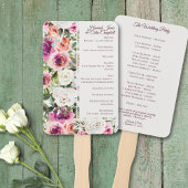 Eleganter Blumenrahmen Rosa Lila Pfirsichweiß Fächer