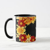 Eleganter Blumenrahmen Tasse (Links)