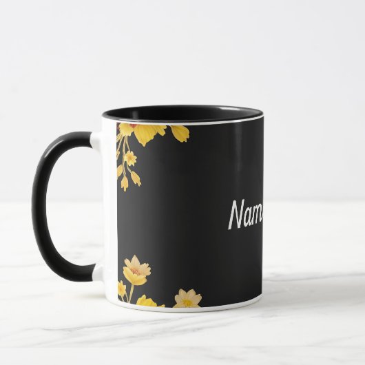 Eleganter Blumenrahmen Tasse (Links)