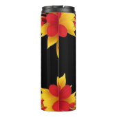 Eleganter Blumenrahmen Thermosbecher (Rückseite)