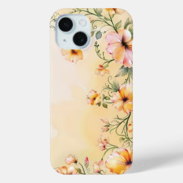 Eleganter Blumenrahmen - Wasserfarben - Fall Case-Mate iPhone Hülle