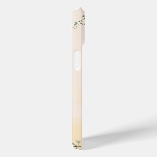 Eleganter Blumenrahmen - Wasserfarben - Fall Case-Mate iPhone Hülle (Rückseite / Rechts)