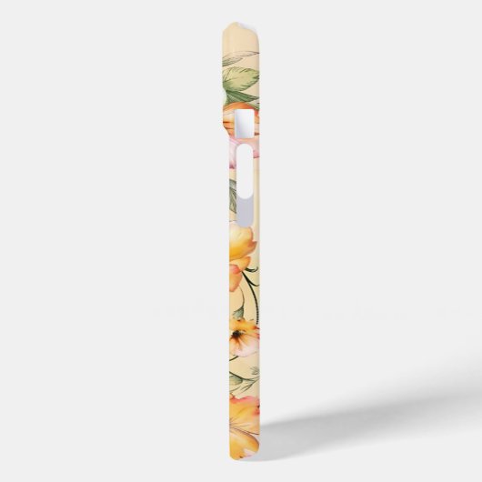 Eleganter Blumenrahmen - Wasserfarben - Fall Case-Mate iPhone Hülle (Rückseite / Links)