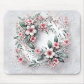 Eleganter Blumenreath an der Spitze der White Brid Mousepad (Vorne)