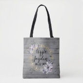 Eleganter Blumenreath Rustic Wedding Tasche (Vorderseite)