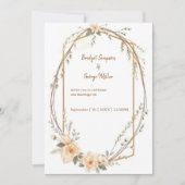 eleganter blumenreicher Hochzeitskranz (Vorderseite)