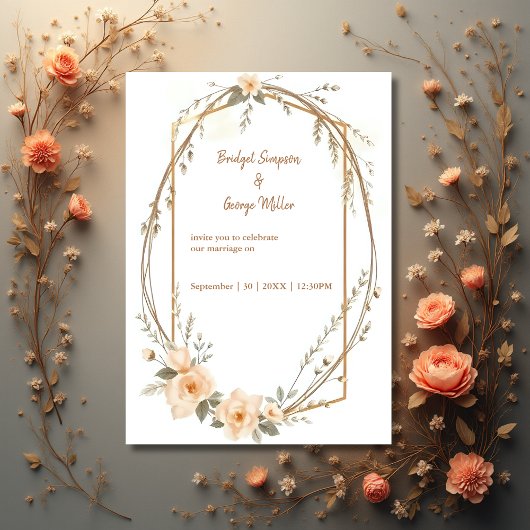 eleganter blumenreicher Hochzeitskranz