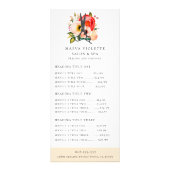 Eleganter Blumensalon Scheren Service/Preise Werbekarte (Vorne)