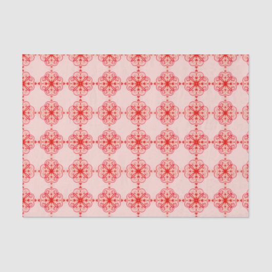 Eleganter Blumenseidenpapier-orange Dunst klein Seidenpapier (Vorderseite)