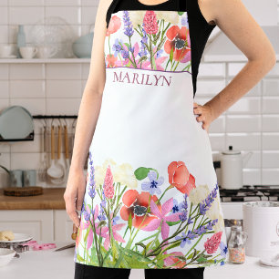Eleganter Blumenstil - individuelles Geschenk für  Schürze
