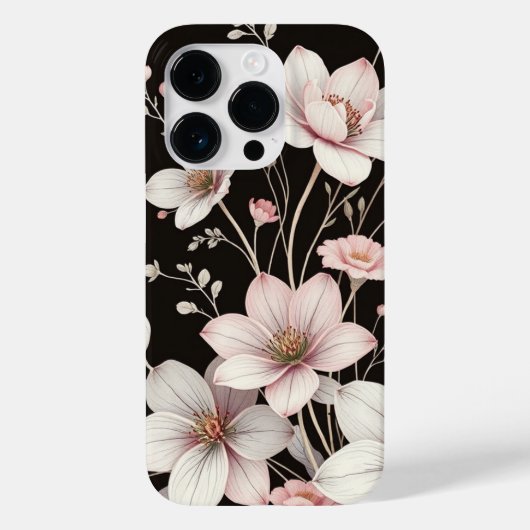 Eleganter Blumenstrauß Art Phone Case (Rückseite)