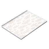 Eleganter Blumenstrauß: Delikates Muster aus Leafy Notizblock (Linke Seite)
