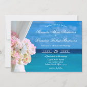 Eleganter Blumenstrauß Einladung (Vorderseite)