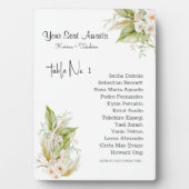 Eleganter Blumenstrauß Ihr Sitzplatz wartet auf Ho Fotoplatte (Vorderseite)