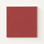 Eleganter Blumenstrauß Monogram Beige Wein Notizblock (Rückseite)