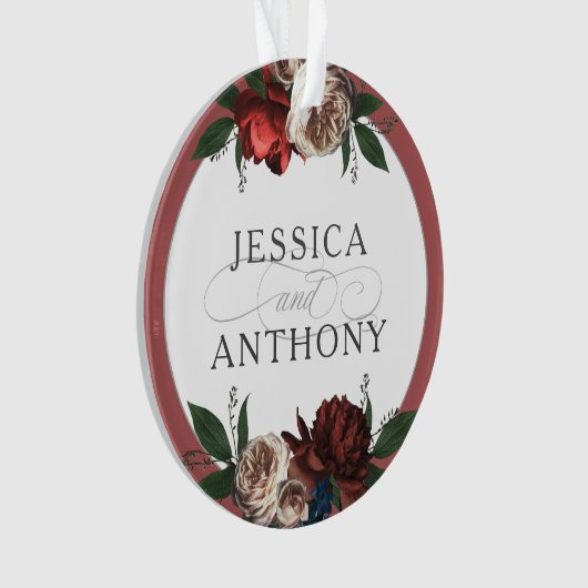 Eleganter Blumenstrauß Ornament (Vorderseite)