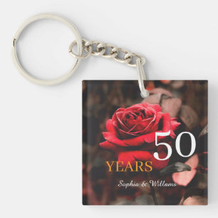 Eleganter Blumenstrauß - Romantisches Geschenk für Schlüsselanhänger