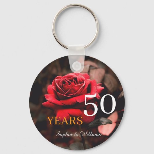 Eleganter Blumenstrauß - Romantisches Geschenk für Schlüsselanhänger (Vorderseite)