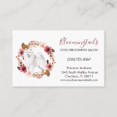 Eleganter Blumenstrauß Visitenkarte (Vorderseite)