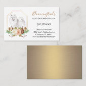 Eleganter Blumenstrauß Visitenkarte (Vorne/Hinten)