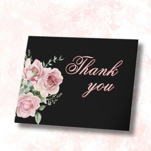 Eleganter Blumenstrauß zu jedem Geburtstag Dankeskarte