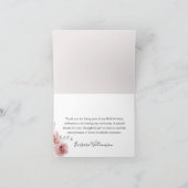 Eleganter Blumenstrauß zu jedem Geburtstag Dankeskarte (Innenseite)