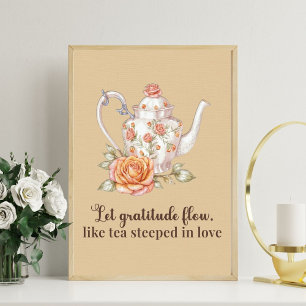 Eleganter Blumentopf - Gelassen Dankenstrom Poster