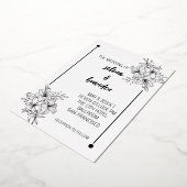 Eleganter Blumenwald Einladung (Gedreht)