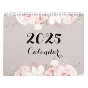 Eleganter Blumenwallkalender 2025 Kalender
