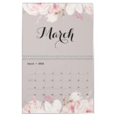 Eleganter Blumenwallkalender 2026 Kalender (Mär 2026)