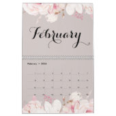 Eleganter Blumenwallkalender 2026 Kalender (Feb 2026)