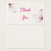 Eleganter Blumenzettel (Vorne & Hinten)