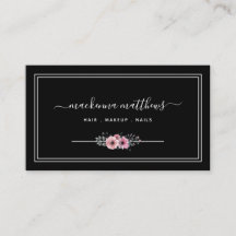 Eleganter Blumenzitat Friseursalon