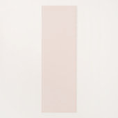 Eleganter Blush Beige Personalisierter Name Yoga M Yogamatte (Rückseite)