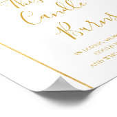 Eleganter Blush Blumengarten Dieses Candle Burns Z Poster (Ecke)