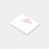 Eleganter Blush Blumengarten Rosa Rose Postit Hinw Post-it Klebezettel (angewinkelt)