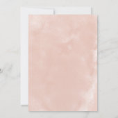 Eleganter Blush & Burgund Wasserfarbe 70. Geburtst Einladung (Rückseite)