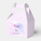 Eleganter Blush Girly Pink Makeup Artist Glamour Geschenkschachtel (Rückseite)